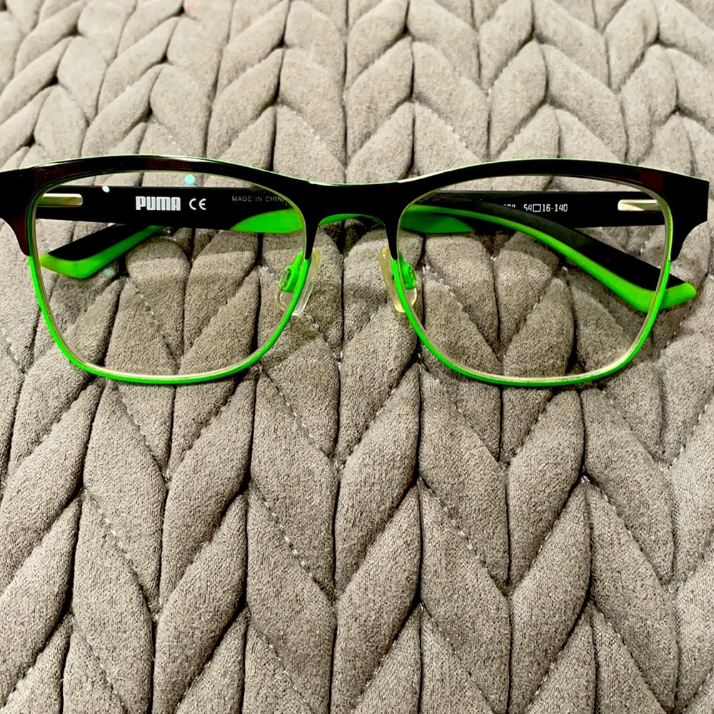 Puma glasses /puo1110-004 gunmetal-neon green blk